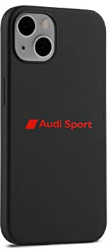 Audi 3222200200 Smartphone Case Cover Hülle Handy Schutzhülle,Silikon, schwarz, mit Audi Sport Logo