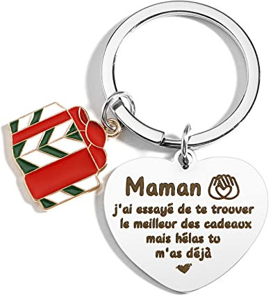 Porte-Clés Fête des Mères - Cadeau Original Cadeaux Fâmme Maman ANNIVERSAIRE �Mere & Fille porte-clé F ouvrages