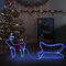 Bussandri Exclusive - Weihnachtsdekoration Rentiere und Schlitten Outdoor 252 LEDs