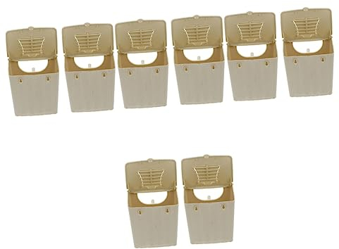 Mipcase 8 Stk Vogelzuchtbox Brutnest Der Spatzen Garten Vogelhaus Nymphensittich Vogel Zuhause Fink Scheune Bruthaus Für Vögel Sittichkäfig Aus Kunststoff Kolibri Vogelkäfig Fach Plastik