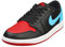Nike Damen 1 Retro Low Og Basketballschuh, Black/Dark Powder Blue-Gym Red, 38.5 EU