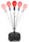 Dripex Punchingball Speedball Verstellbarer freistehender Boxsack Speed-Reflex Trainingsball für Erwachsene Kinder, Trainingsgerät für Zuhause und Fitnessstudio (Rot)