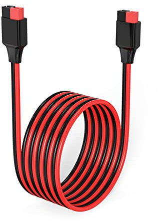 ELFCULB Anderson Câble d'extension solaire 10 AWG de 1,8 m – Câble d'extension solaire – Connecteur Anderson pour centrale électrique portable, générateur solaire – Panneau solaire (1,8 m)