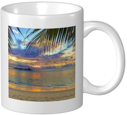 Tazze di Natale con palme oceaniche che brontolano tazza da caffè elegante tazza unica tazza colorata tazza personalizzata tazza regalo tazza novità tazza stampata tazze perfette per casa, ufficio.
