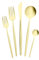 Karaca Orion Mat 6 Personen Besteck Set mit Box Champagner Gold, 30 Teilig - Elegantes Besteckset für 6 Personen in Matt Champagner Gold, 30-teilig, Inklusive Tafelmesser, Esslöffel, Essgabeln