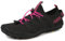 Wasserschuhe für Damen und Herren Barfußschuhe Unisex Badeschuhe Schnell Trocknend Strandschuhe Leicht Fitnessschuhe Weich Surfschuhe Poolschuhe für Tauchen,Surfen,Wandern,Yoga(Schwarz Rosa,40EU)
