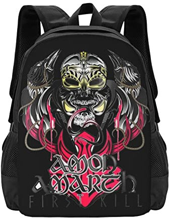 Amon Amarth Klassischer Basic-Reiserucksack, lässige Tagesrucksäcke für Damen und Herren, leichte Schul-Büchertasche, Computertasche