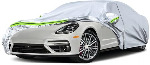 JUDANNA Cubierta de coche para exteriores, resistente al agua, apta para Porsche Panamera 2010-2025, cubierta completa de verano, lona para coche, cubierta exterior para lluvia, sol, polvo, protección
