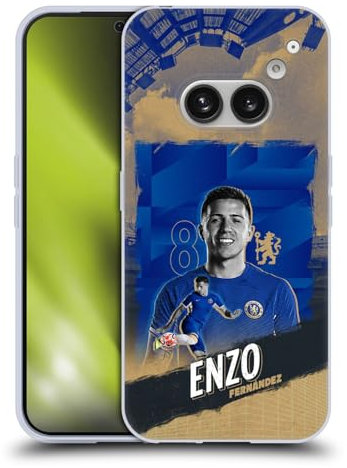 Head Case Designs Offizielle Chelsea Football Club Enzo Fernández 2023/24 Erstes Team Soft Gel Handyhülle Hülle kompatibel mit Nothing Phone (2a)