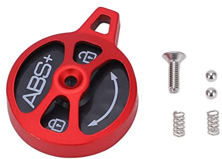 ANKROYU Bike Fork Lock Cover, Aluminium Alloy Absorber Speed Lock Cover Cap, Universal Fork Speed Lock Cover Cap, Lightweight Front Fork Lock Switch Shock for Bike