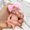 Mire & Mire 11.43 cm Miniatur-Reborn-Babypuppe Mädchen Realistisches Silikon Ganzkörper Mini Neugeborenes Handgemachtes Stressabbau-Spielzeug-Kaninchen