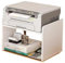 MEIZHITU Regal für Drucker, Holz Druckerständer Büro Schreibtisch Drucker Regal Desktop Drucker Rack Doppelschicht Kopierer Lagerregal Schreibtisch Regal Beistelltisch Regal für Drucker