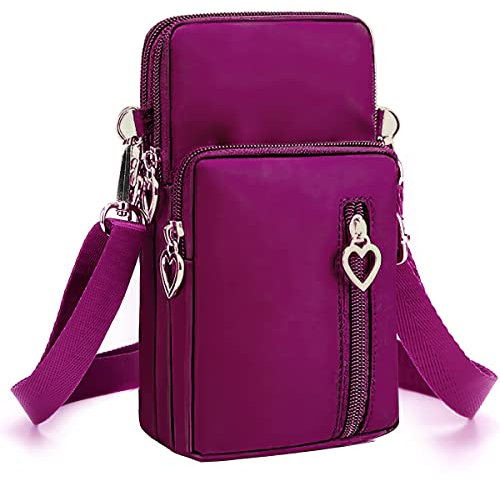 ModaZeal Women's Crossbody Phone Bag Nylon Small Shoulder Bag with Adjustable Strap, Mobile Phone Wallet Bags Cellphone Purse for Women Girls Ladies