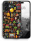 MUNIQASE Retro Pixel Art - Silikon Hülle für iPhone 16 - Muster Gamer Gaming Pixel Art Retro Schutzhülle Handyhülle Case Cover
