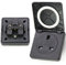 1Pc Outdoor Socket Waterproof Socket, 13A IP44 Heavy Duty 3pin Plug Industrial Socket With Cover, Wall Electrical Outlets for RV Boat Balcony Garden (1)
