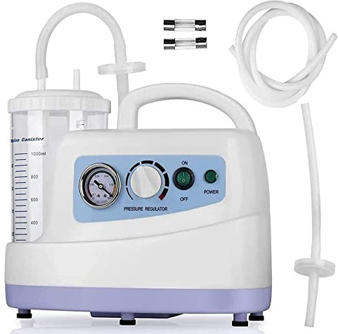SXTYFBB Elektrisches Sputum-Absauggerät, tragbares automatisches Schleim-Absauggerät, Schleimsekret-Absauggerät mit 1000-cm3-Absaugbehälter für ältere Erwachsene und Kinder