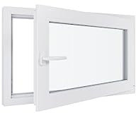 Ventana de PVC – Triple acristalamiento – tiro derecho – blanco – 1000 x 600 mm