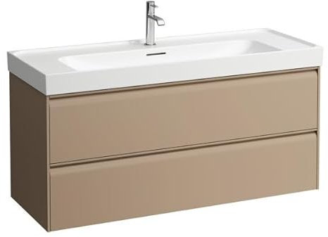 Laufen MEDA Waschtischunterbau, 2 Schubladen, inklusive Ordnungssystem, zu H814111, 1182x448x515mm, H4216320114651, Farbe: Cappuccino