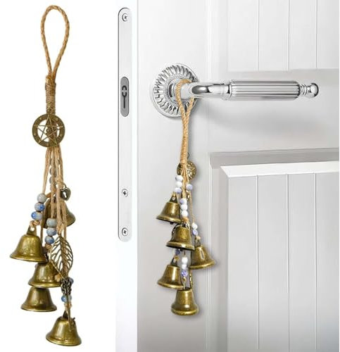 Hexenglocken Garten Windspiel, Windspiel Garten Hängend, Handgefertigt Segen Glocke Hängende Ornamente für Veranda, Garten, Fensterdekoration