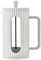 Café Olé Ciao 3 Cup Cafetière, Stainless Steel Gauze, French Press, White