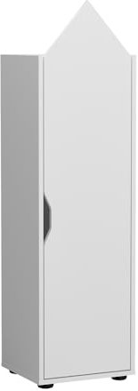 Vicco Kinderregal Weiß Estell - 36x131x32 cm hergestellt aus Spanplatte - Bücherregal ideal fürs Kinderzimmer, mit zusätzlichem Stauraum