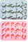 Silicone Chocolate Mould, 2Pcs 15-Cavity Western Cowboy Themed Mold Non-Stick Fondant Molds for Candy, Jelly, Cookie, Sugar, Craft