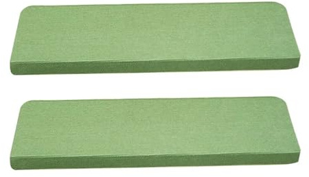 BOJHGO 15PCS Stair Mat Non-Slip Adhesive Mats Staircase Step Rug Cover Stickers Protector Teppiche(Light Green)