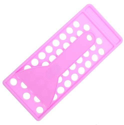 HONITANO Portable with Fine Workmanship and Creative Appearance Lip Balm Tray and Spatula Set Pp Lipstick Holder for DIY Lip Balm Containers for Handmade Makeup Use