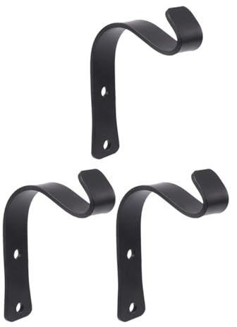 TOPBATHY Crochets Muraux en Fer Minimalistes 3 Pièces Fixation Murale Solide et Capacité de Charge, pour Salon et Chambre