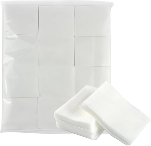 1200PCS Cotton Pads Makeup Remover Pad Soft & Lint-Free Square Facial Cleaning Wipes for Face, Eye and Nail Care