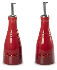 Le Creuset Set Classic aceite y vinagre en gres, 0, 24 L, Cereza, 91001700060000