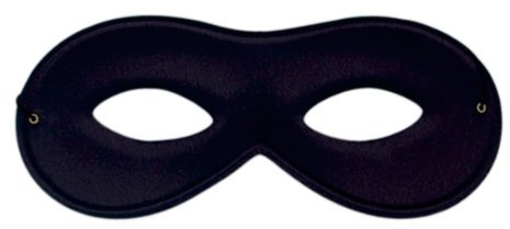 Eyemask Eye Mask Satin Black for Fancy Dress Masquerade Accessory