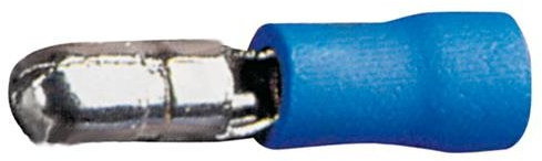Rundstecker 1,5-2,5mm, 50 Stück blau in Plastikbox