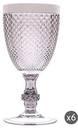 Excelsa Brunch Time Set Calice 6 pièces Linea Diamond 39 cl Argent