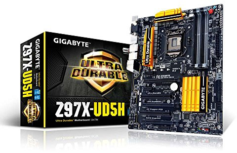 GIGABYTE Z97X-UD5H Intel LGA1150 Z97 ATX Motherboard (4x DDR3, 8x USB3.0, 6x USB2.0, GBE, LAN, HDMI, DVI-I, DSUB)