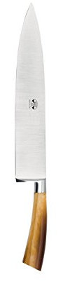 Coltellerie Berti Insieme Coltello Da Chef Forgiato Cornotech Marrone