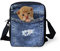 HUGS IDEA Kleine Umhängetasche mit Tiergesicht, Pocket Cat, S, Kuriertasche