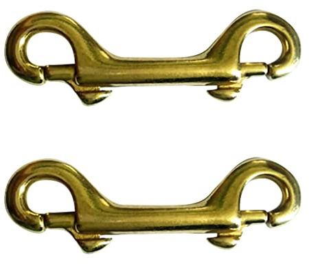 Sharplace Doppelkarabiner aus Messing Karabiner Clip (2 Packung)