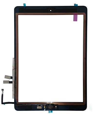 LeHang Touchscreen Digitizer Ersatz für Home-Taste Ersatz für iPad 6 (2018) A1893 A1954 Schwarz (Keine Überprüfung des Fingerabdrucks)