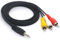 OpenII 3,5 auf 3 Cinch-Kabel, 3,5 mm TRRS-Stecker auf 3 Cinch-Stecker, Stereo-Verlängerungskabel für Camcorder, Audio und Video, A/V, AUX-Kabel 1,5 m