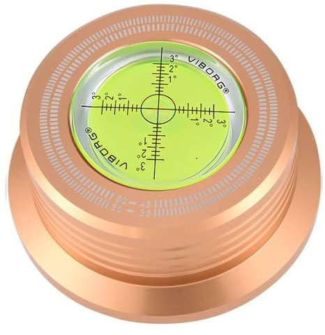 Viborg 50Hz Record Stabilizer Weight Clamp Player Turntable Disc Stabilizer For Vinyl Records (50HZ LP528G Gold)