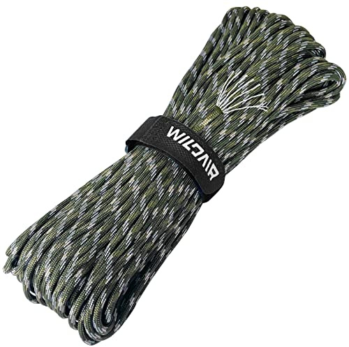Paracord Lanyard Parachute Cord-7 triple strands 100FT Outdoor Camping (Forest Camo)