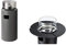 Enders 5604 Feuerstelle NOVA LED M, Grau+ 3er Set Tischablage, Schwarz