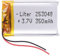Akku 253048 LiPo 3.7V 350mAh 1.295Wh 1S 5C Liter Energy Battery Lithium Polymer Batterien Schutzplatine für Elektronik Wiederaufladbar - Nicht geeignet für Funksteuerung 50x30x3mm (350mAh|253048)