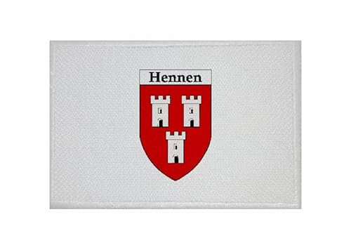 U24 Aufnäher Iserlohn OT Hennen Fahne Flagge Aufbügler Patch 9 x 6 cm