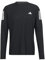 adidas Men's Own The Run Long Sleeve Tee, Black/White, XL