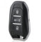 AUTOZOCO Carcasa Mando Llave De Coche 3 Botones Compatible con Peugeot 301 - 408 - 508 - 2008 -3008 - 4008 - 5008, Citroen C4L - C3-XR - DS5LS - DS6 -DS7, Abrir, Cerrar y Maletero, con zócalo de Pila