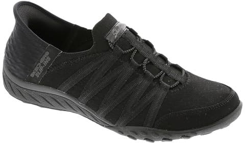 Skechers Damen Breathe Easy-Roll with Me Sneaker, Schwarz, 39 EU Weit