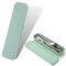 1 Pcs Couverts Portable de Voyage 24cm x 6cm, Boite à Couverts, Étui de Rangement pour Ustensiles de Voyage, Ustensiles pour Camping (Vert)