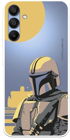 Schutzhülle kompatibel mit Samsung Galaxy A15 5G Offizielle Star Wars Fernbedienung Soldat zum Schutz Ihres Handys, transparente Silikonhülle, flexibel, offiziell lizenziert von The Mandalorian